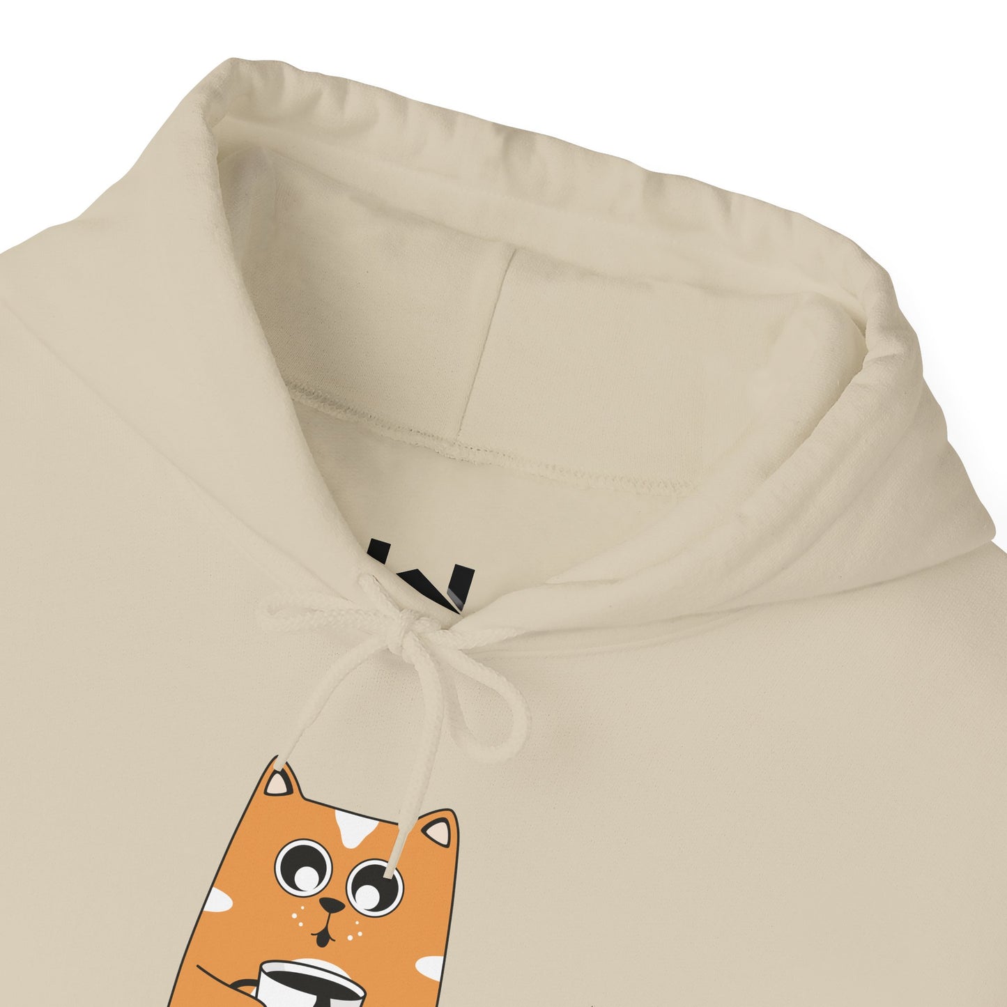 Funny Cat Coffee Quote Women’s Hoodie – “Is It Cold or Are You Just Not Trying Hard Enough?” Cozy Pullover