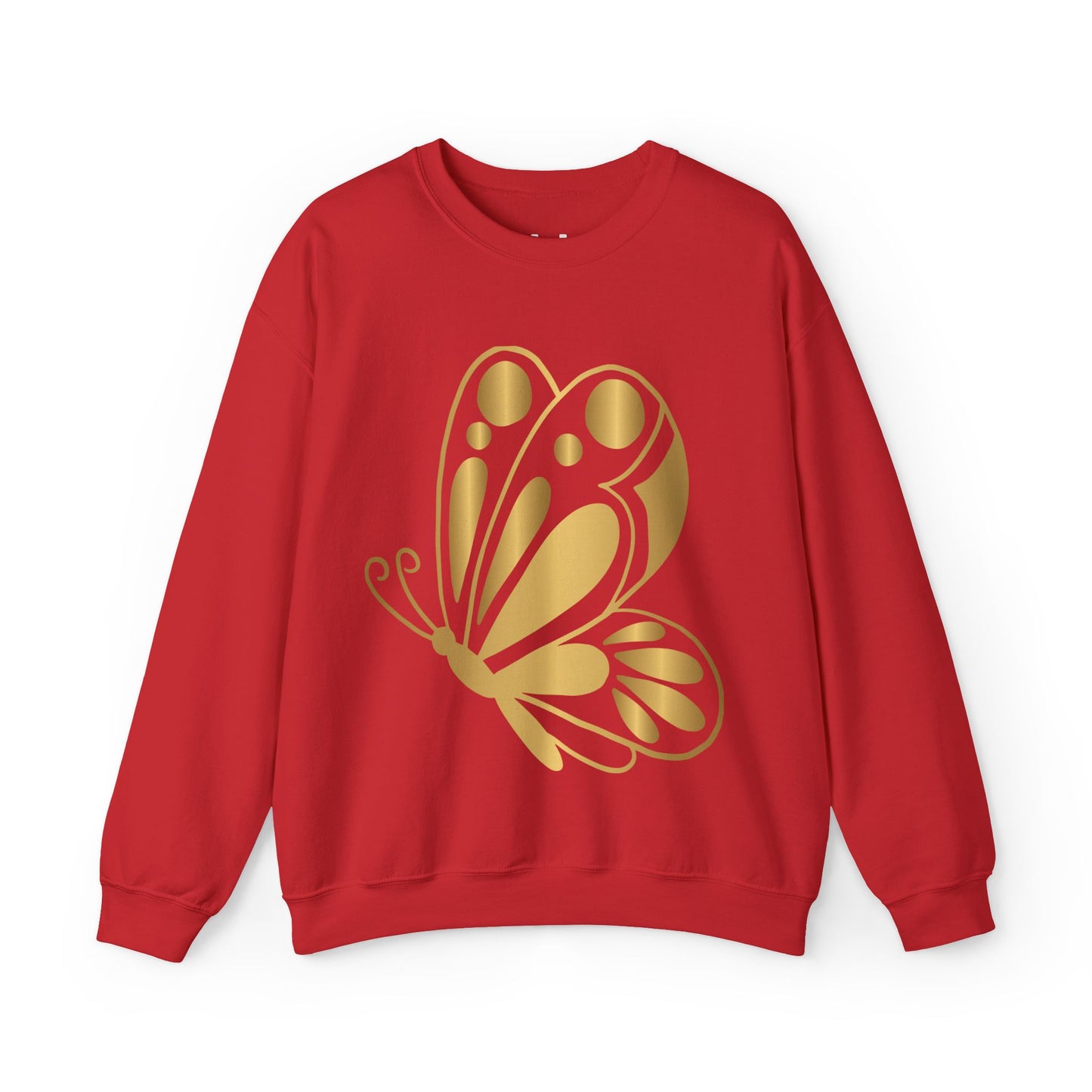 Women’s Gold Butterfly Graphic Sweatshirt – Trendy, Cozy & Perfect for Year-Round Wear