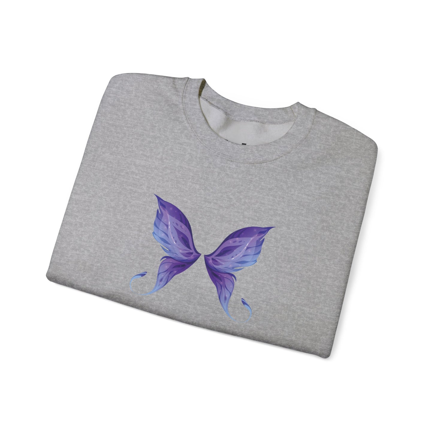 Women’s Butterfly Print Sweatshirt – “In Every Flight, She Finds Freedom” Cozy & Stylish Pullover