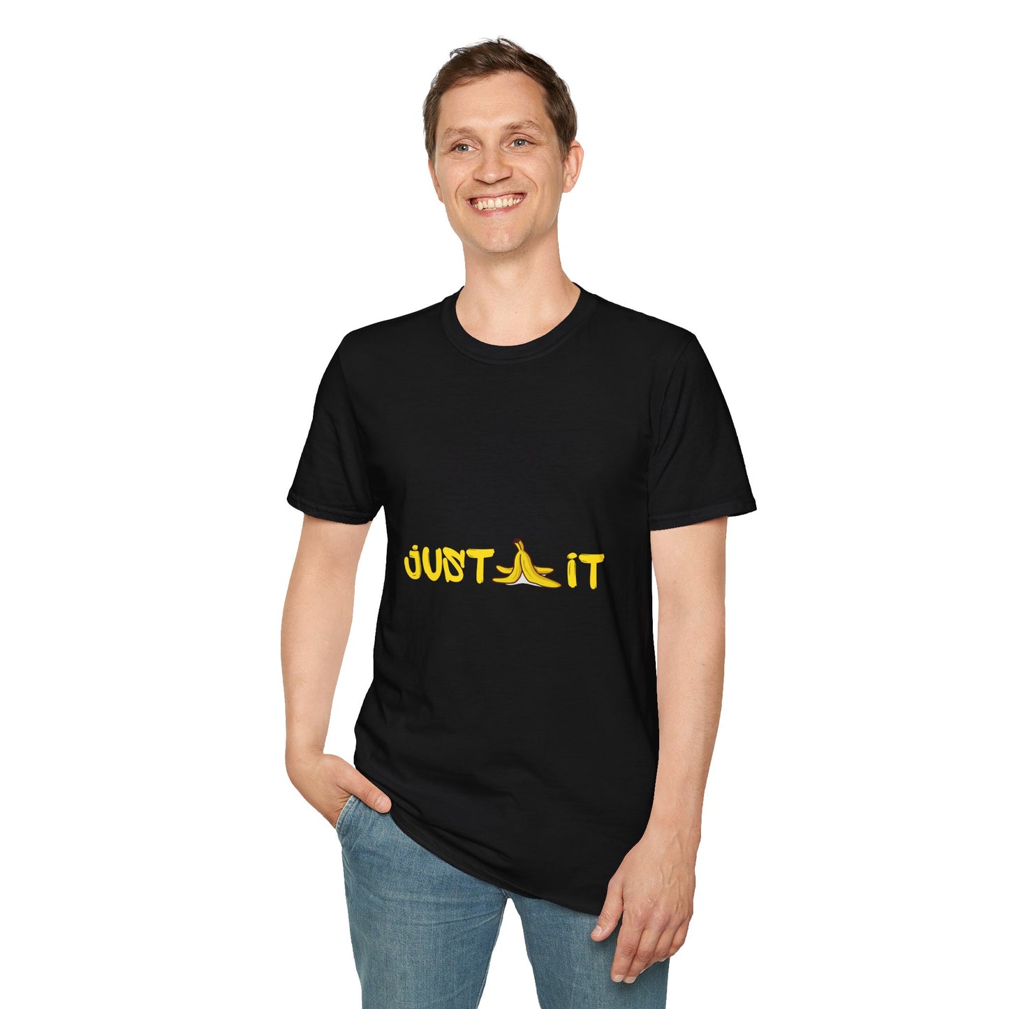 Funny Banana Graphic T-Shirt - Just Banana It, Cool Banana Tee, Unisex Softstyle Shirt, Fun Gift for Food Lovers, Casual Wear