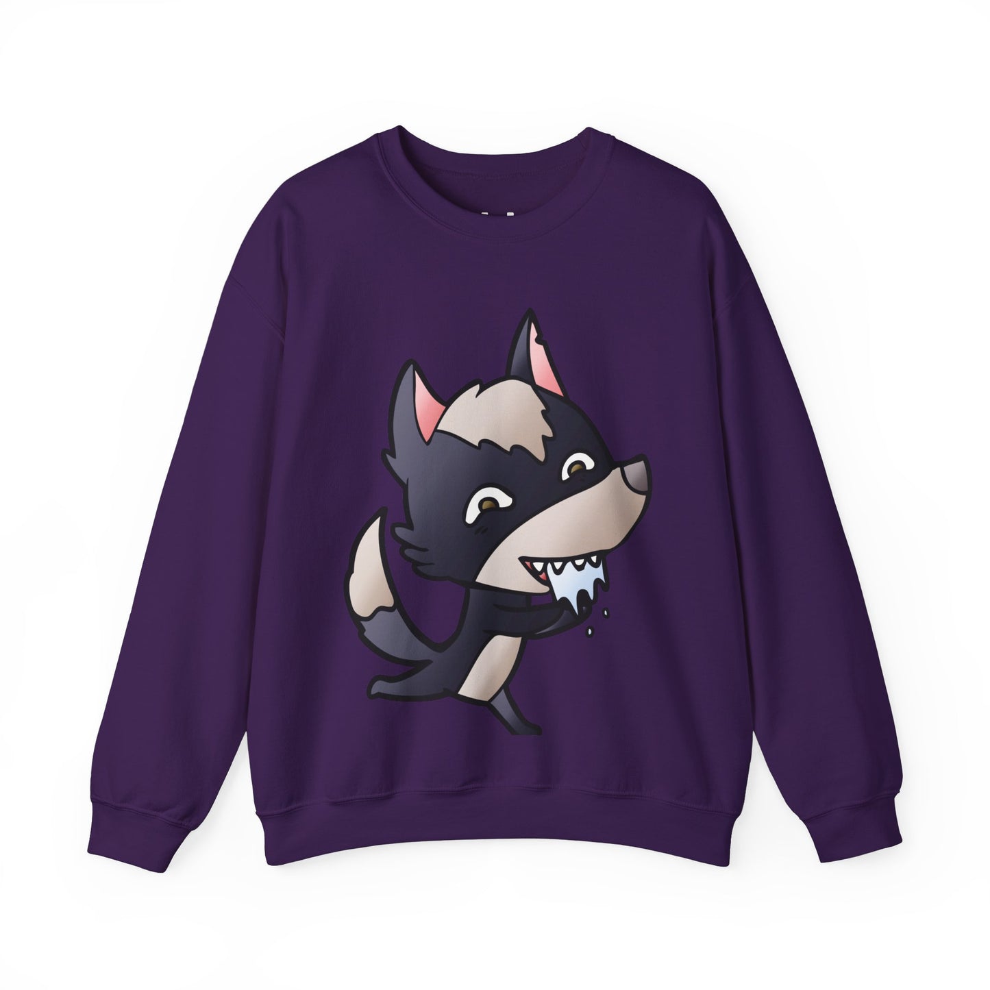 Funny Wolf Print Sweatshirt – Unique Graphic Pullover for Everyday Wear