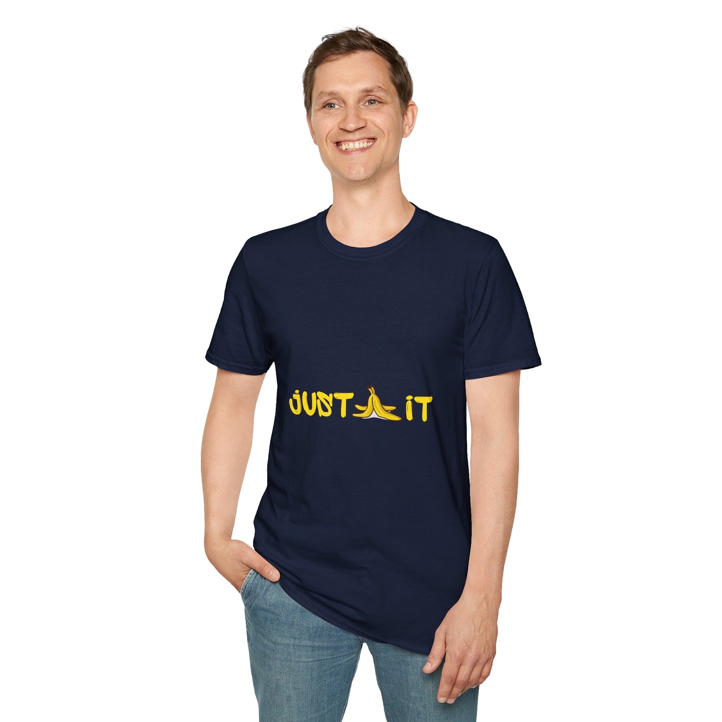 Funny Banana Graphic T-Shirt - Just Banana It, Cool Banana Tee, Unisex Softstyle Shirt, Fun Gift for Food Lovers, Casual Wear