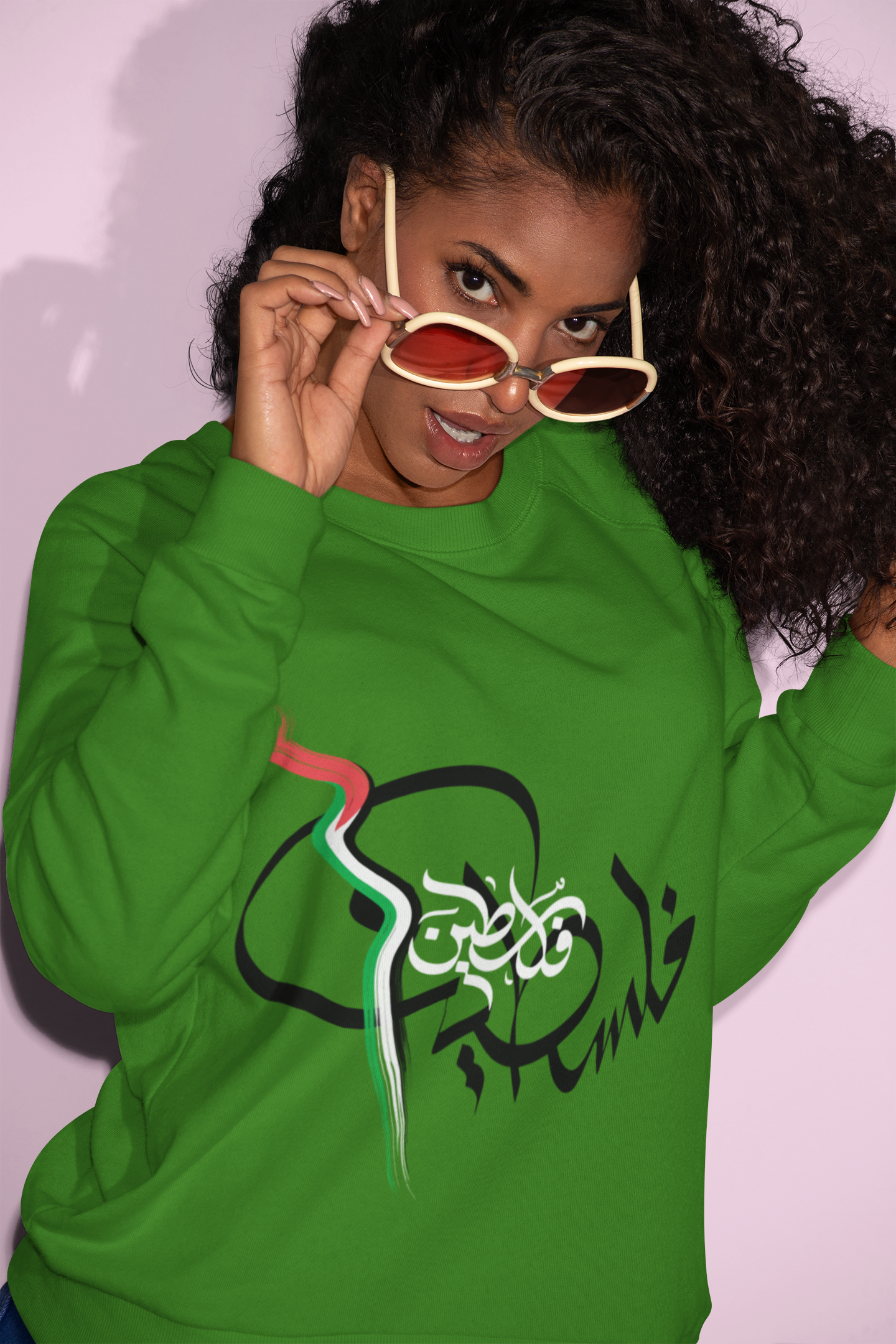 Women's Palestine Solidarity Sweatshirt – Show Your Support with Bold Style