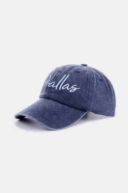 Zenana DALLAS Embroidered Baseball Cap