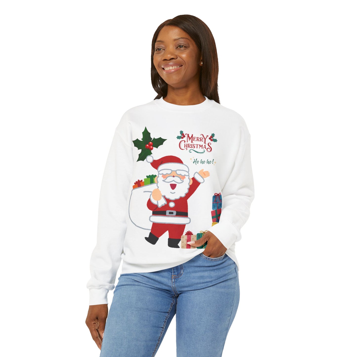 Women's Merry Christmas Santa Sweatshirt