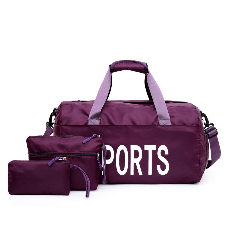 Ultimate Sports Companion Nylon Independent Three-Piece Gym Bag Set