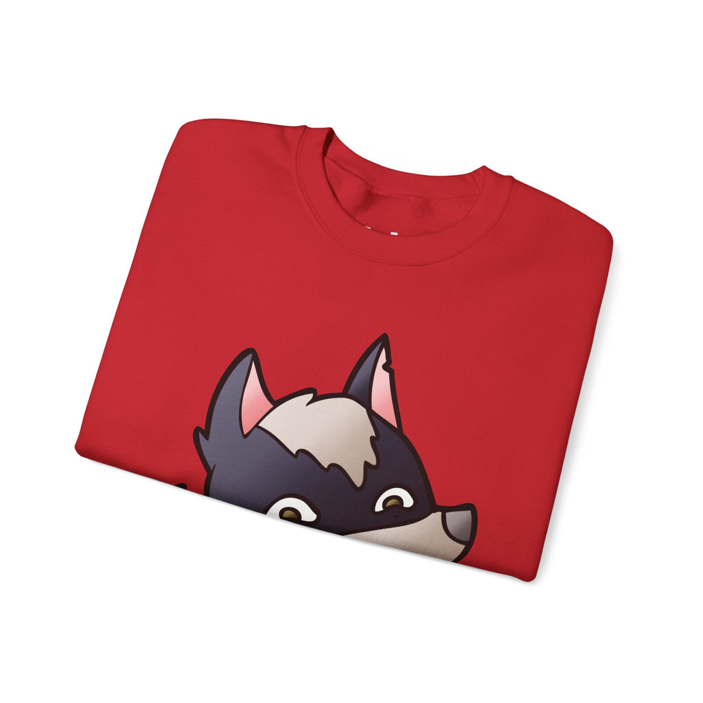 Funny Wolf Print Sweatshirt | Men's Graphic Pullover — Hunter & Havoc