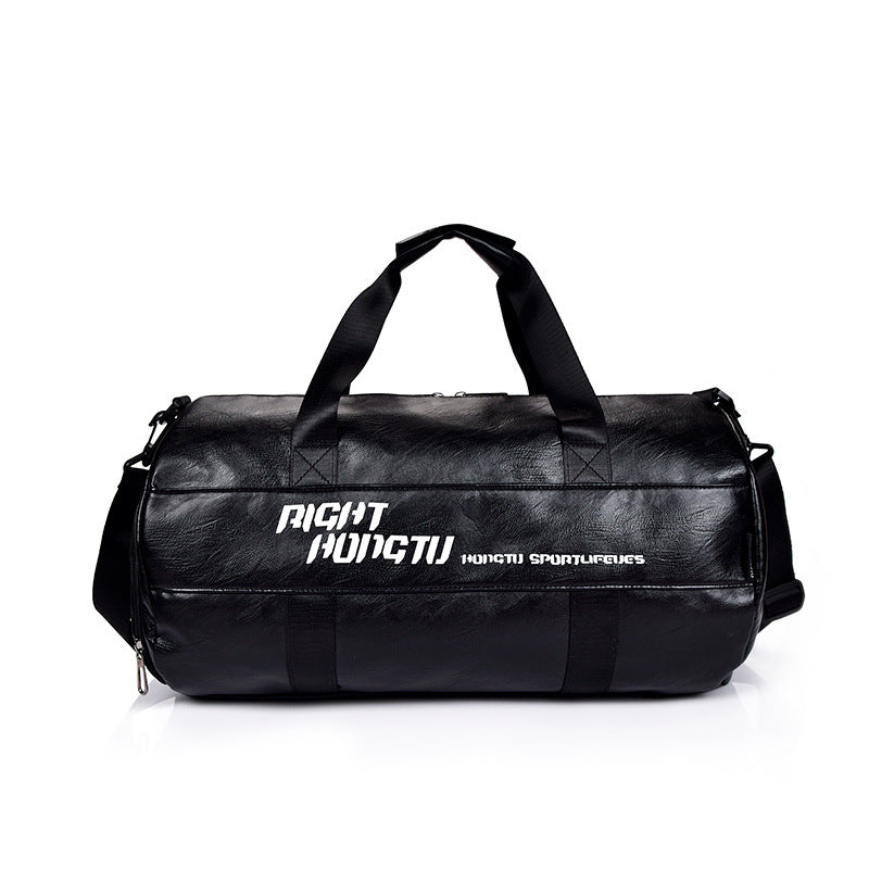 Travel Bag Large Capacity Sports Training Bag PU Waterproof Handbag Gym Bag