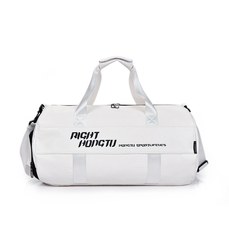 Travel Bag Large Capacity Sports Training Bag PU Waterproof Handbag Gym Bag