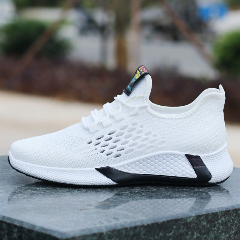 Breathable Mesh Runners: Men's Stylish Comfort with Non-Slip Soles Running Shoes