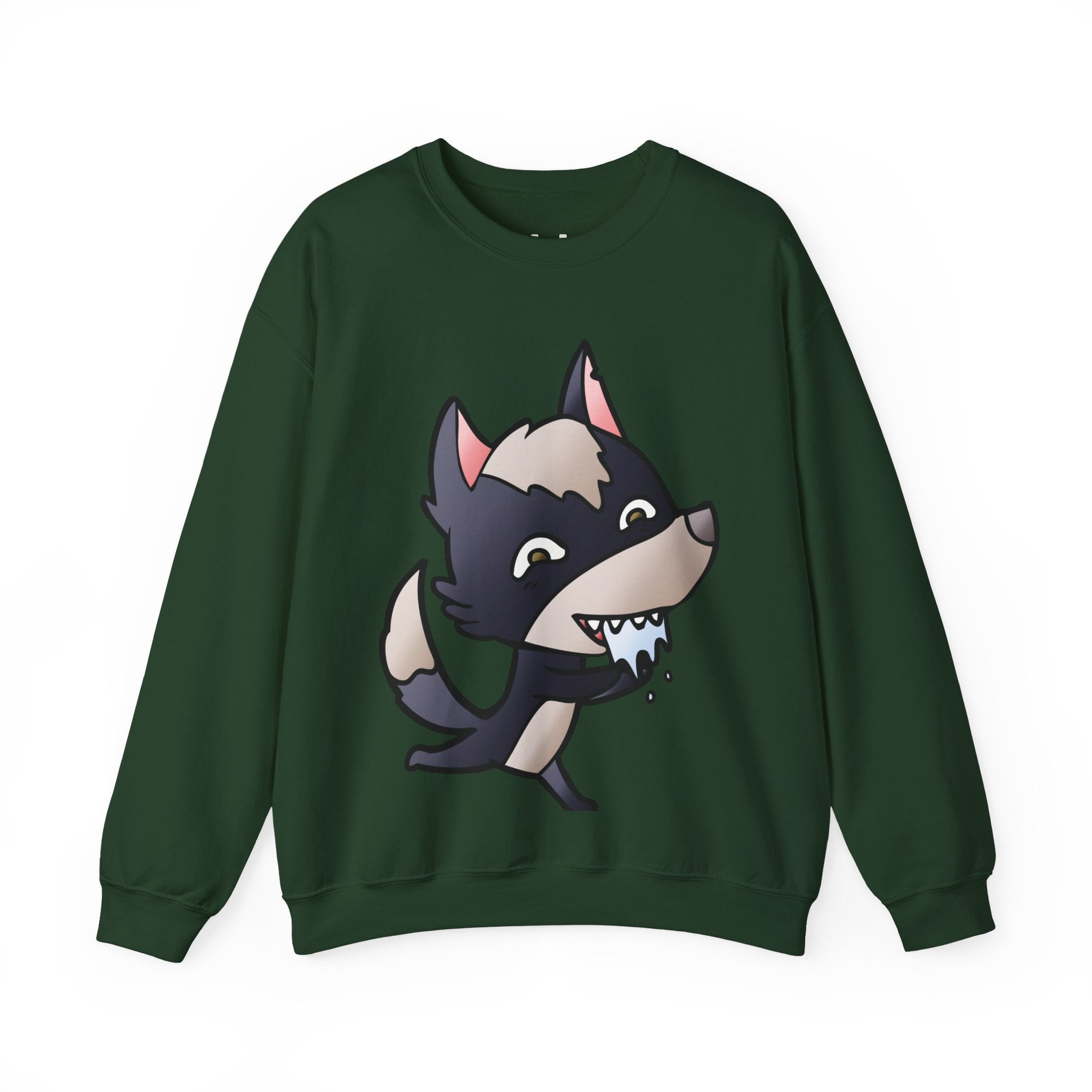 Funny Wolf Print Sweatshirt | Men's Graphic Pullover — Hunter & Havoc