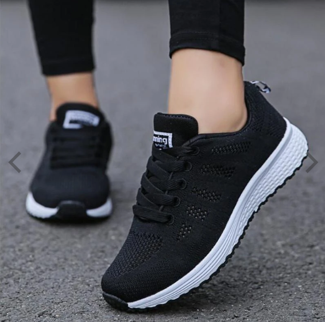 FlexFit Women's Breathable Knitted Sports Sneakers & Running Shoes