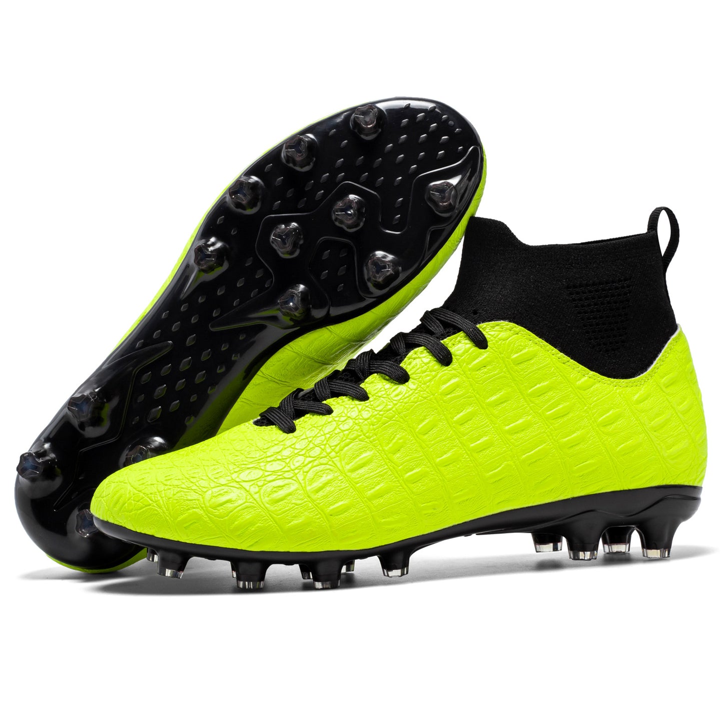 Score Big: Premium Soccer Shoes for Victory, soccer shoes, green, view 1