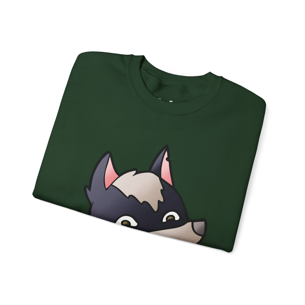 Funny Wolf Print Sweatshirt | Men's Graphic Pullover — Hunter & Havoc