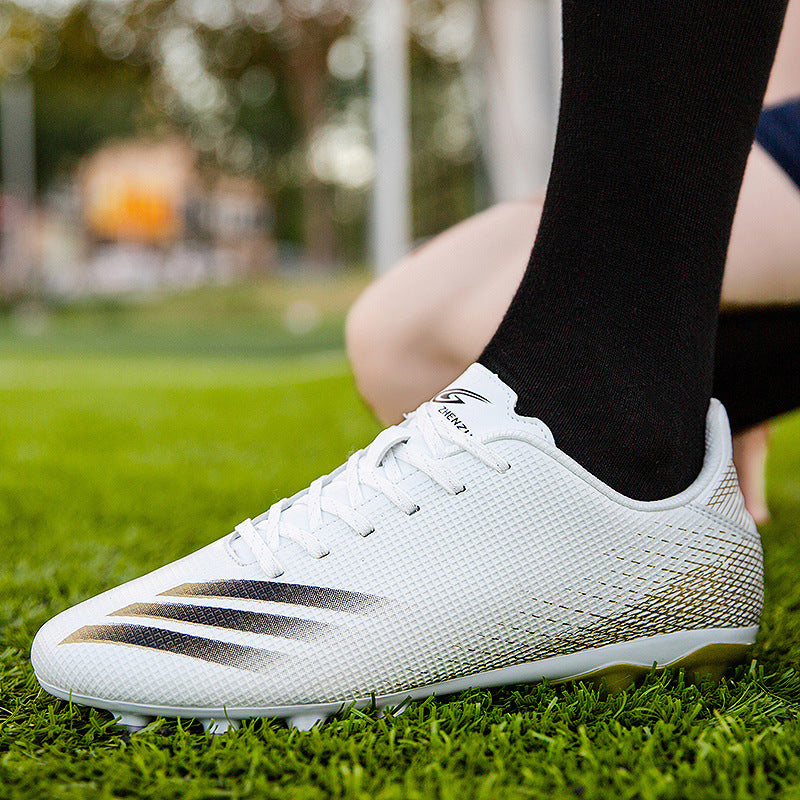 Stride in Style: TurboCharge Your Game with VogueKick Soccer Shoes, soccer shoes, white, view 1 