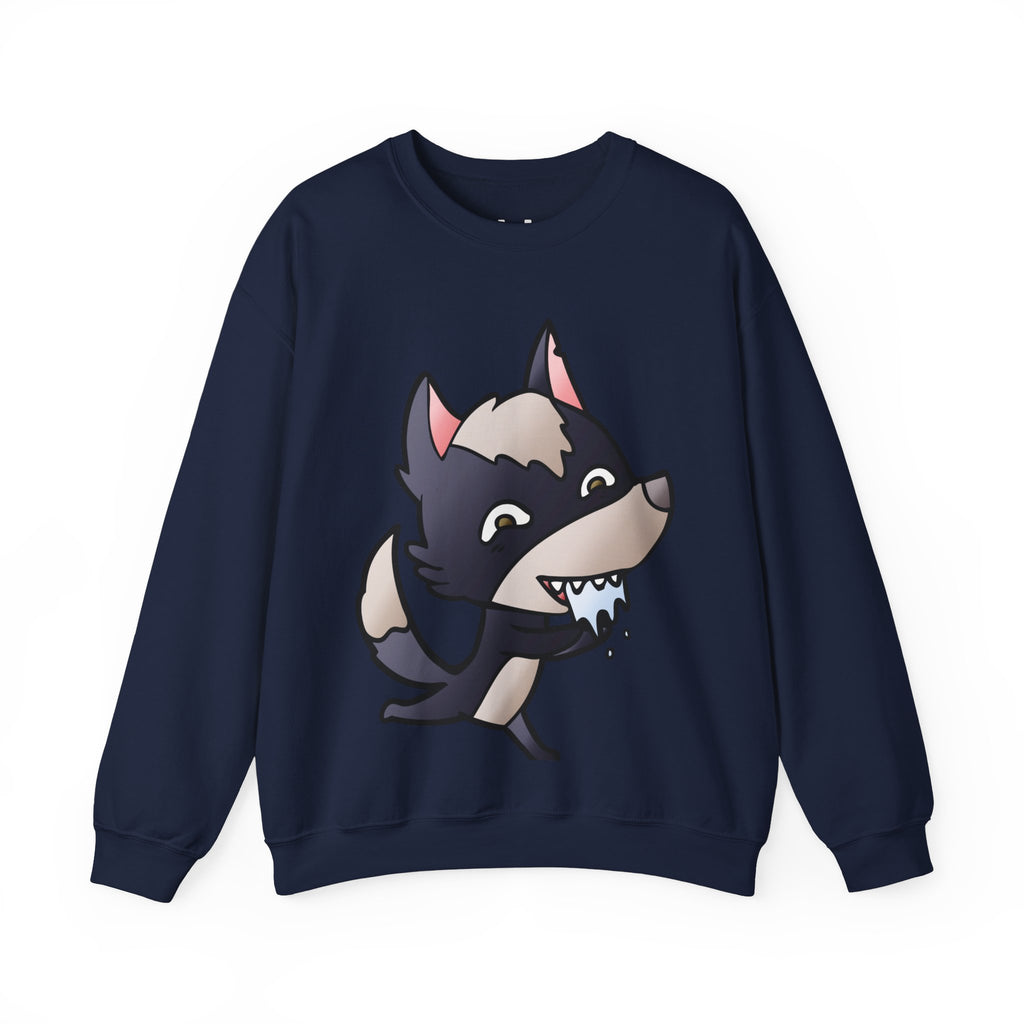 Funny Wolf Print Sweatshirt | Men's Graphic Pullover — Hunter & Havoc