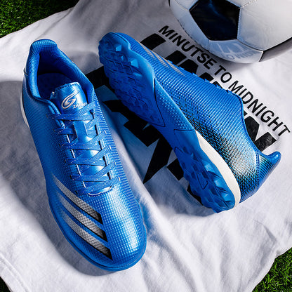 Stride in Style: TurboCharge Your Game with VogueKick Soccer Shoes, soccer shoes, blue, view 1 