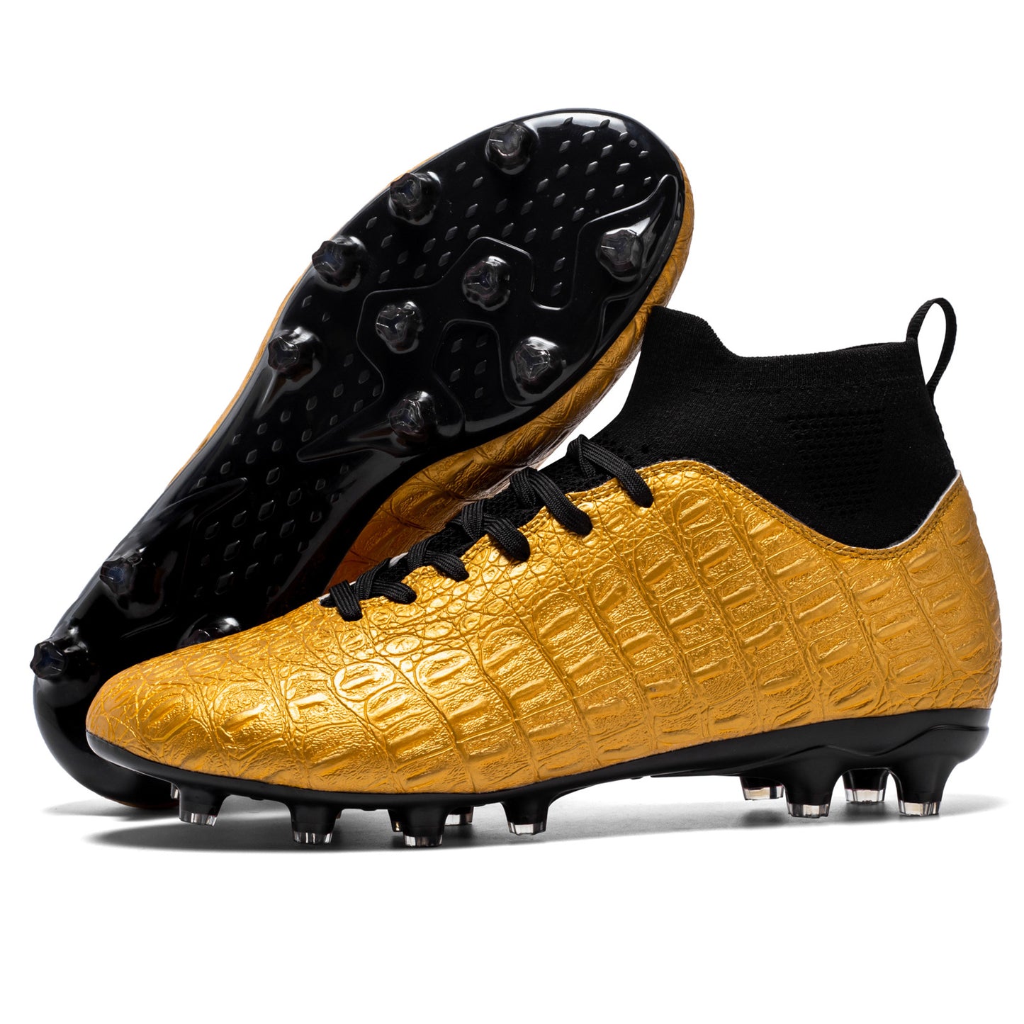 Score Big: Premium Soccer Shoes for Victory, soccer shoes, orange, view 1
