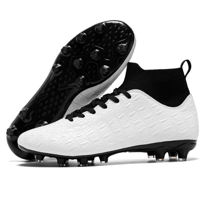 Score Big: Premium Soccer Shoes for Victory, soccer shoes, white, view 3
