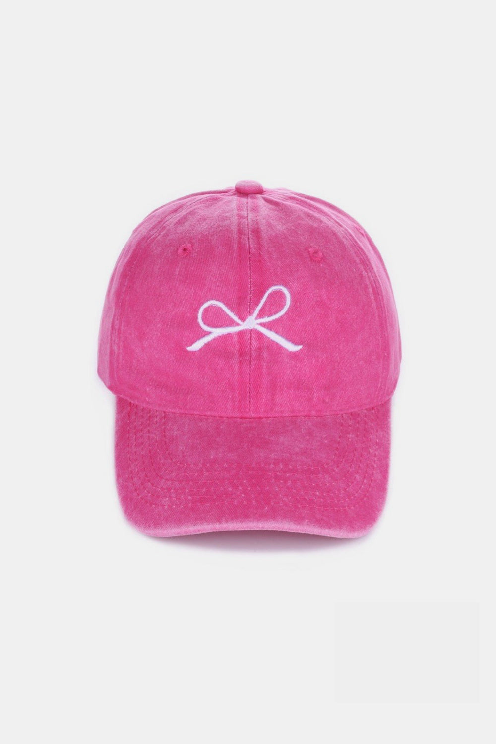 Zenana Bow Embroidered Caps