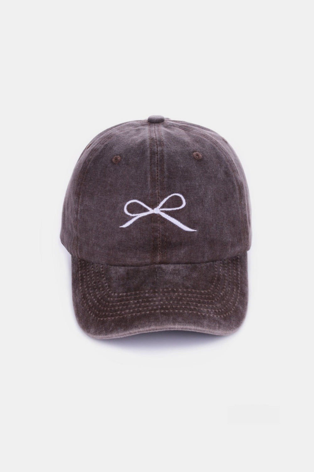 Zenana Bow Embroidered Caps