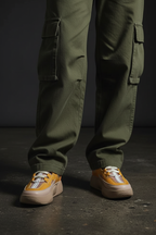 Beige Sneakers Front View