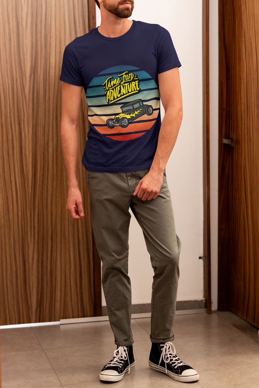 Time for an Adventure Men's Cotton Crew Tee