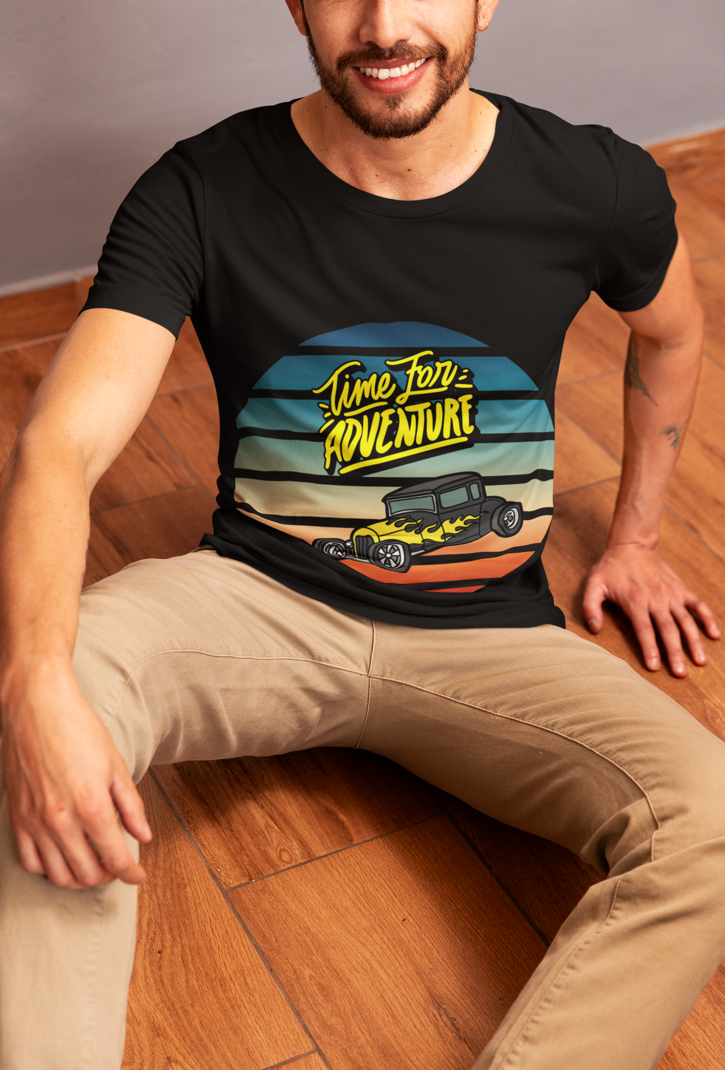 Time for an Adventure Men's Cotton Crew Tee