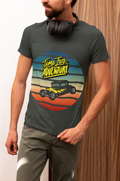 Time for an Adventure Men's Cotton Crew Tee