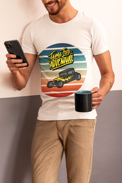 Time for an Adventure Men's Cotton Crew Tee