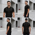 Black and Gold polo back model view