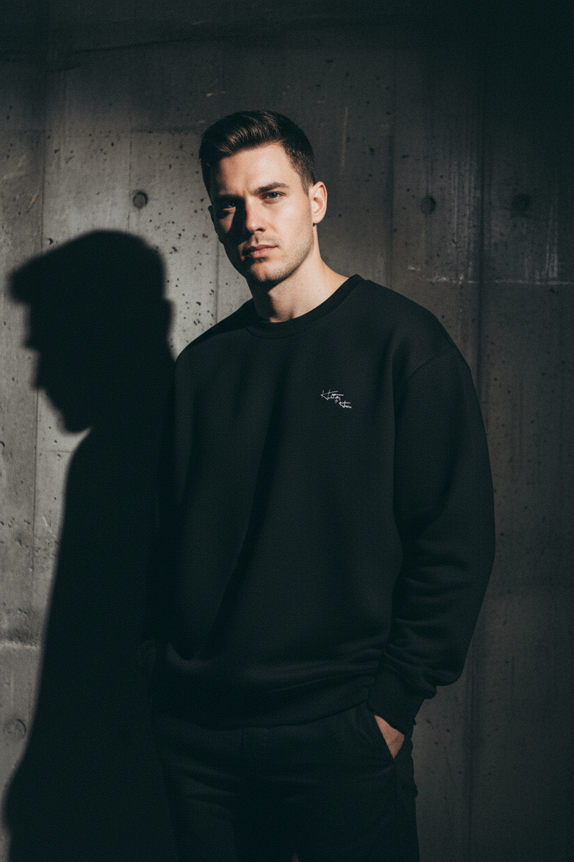 Black Sweat Male Front
