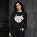 Black Wolf Spirit sweatshirt on female model