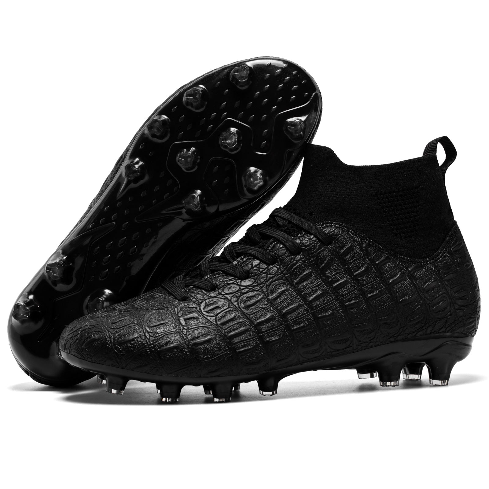 Score Big: Premium Soccer Shoes for Victory, soccer shoes, black, view 1