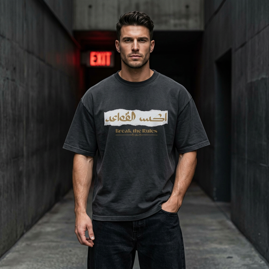Faded Black model in relaxed front-facing pose