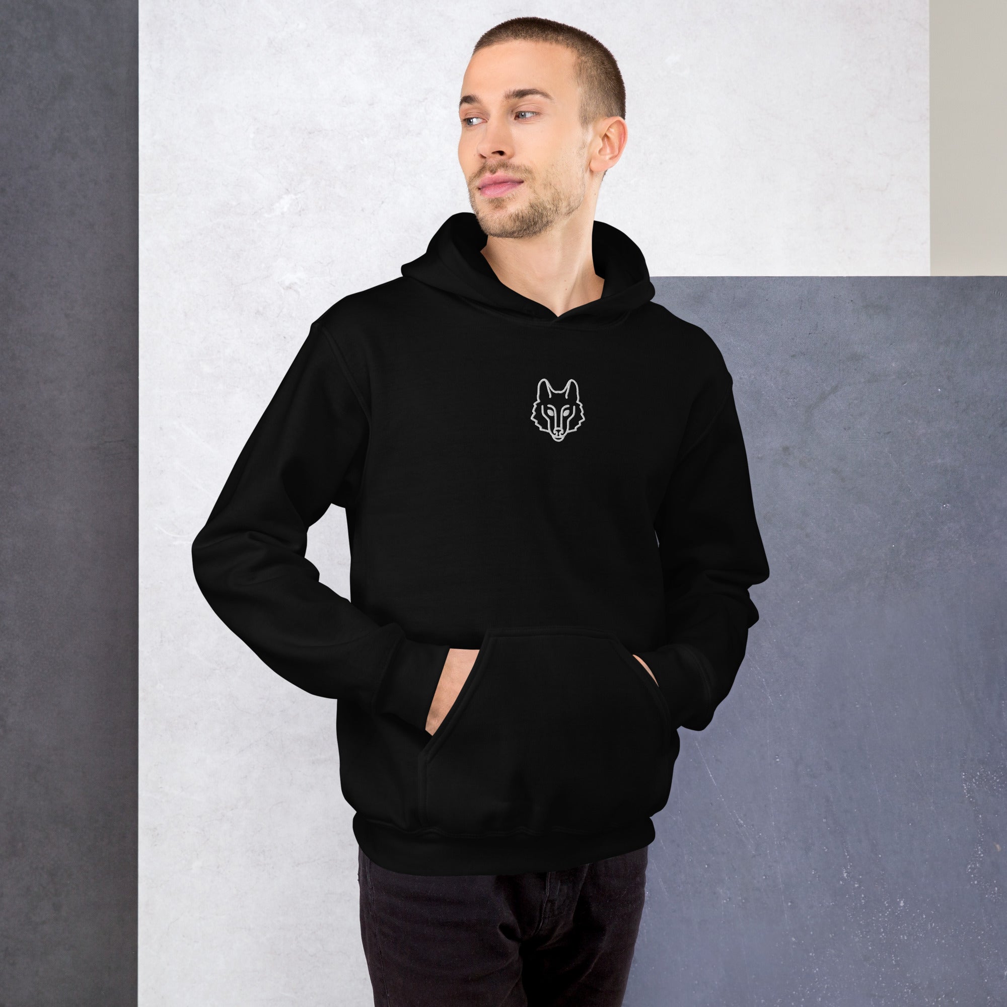 Wolf Emblem Hoodie | Premium Outdoor Streetwear — Hunter & Havoc