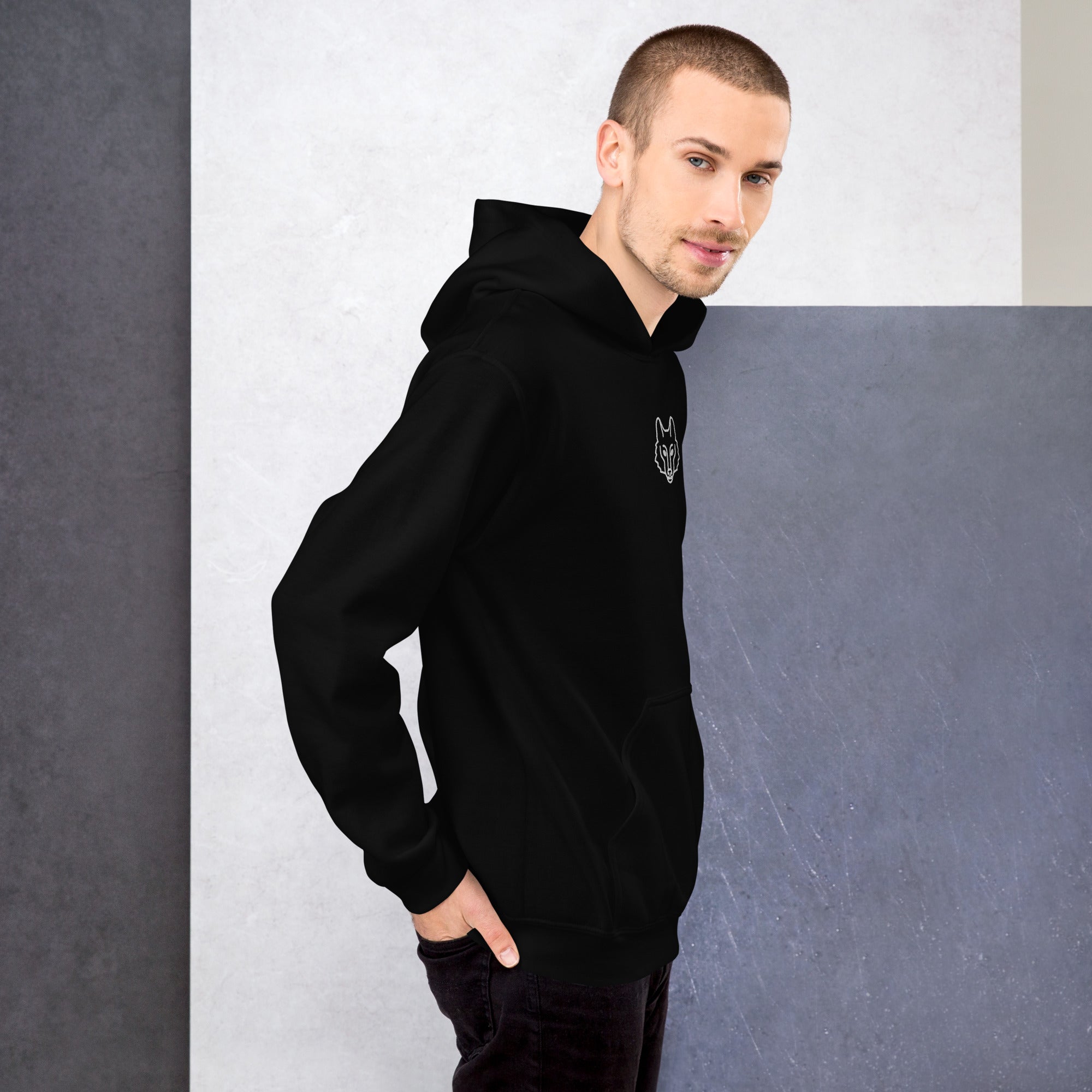 Wolf Emblem Hoodie | Premium Outdoor Streetwear — Hunter & Havoc