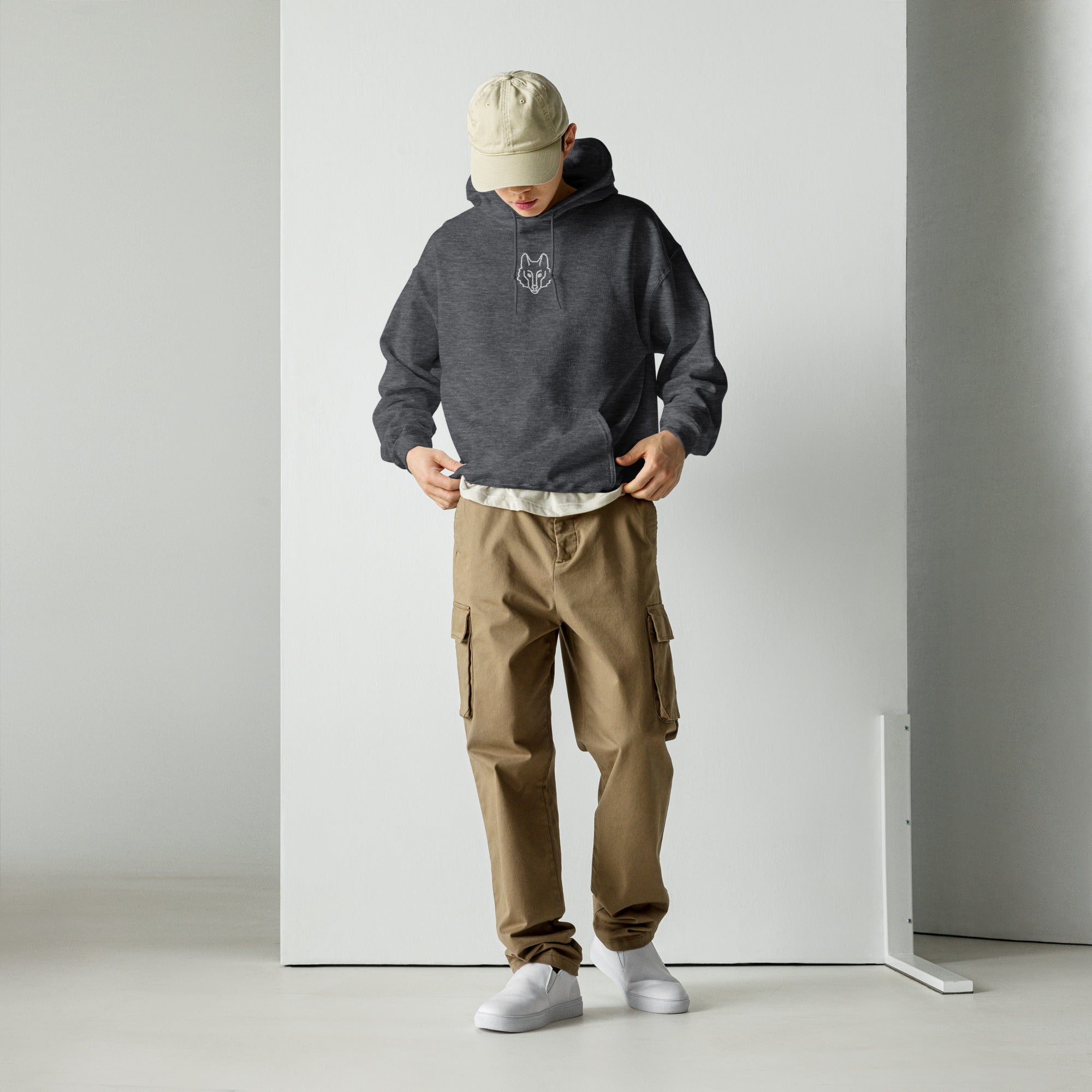 Wolf Emblem Hoodie | Premium Outdoor Streetwear — Hunter & Havoc