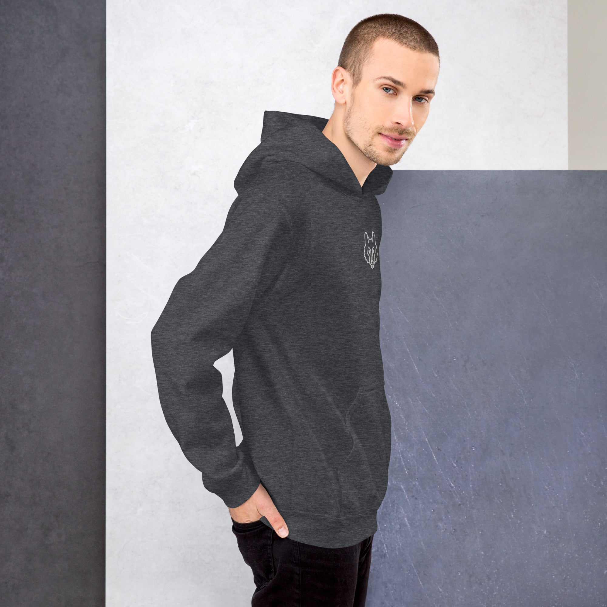 Wolf Emblem Hoodie | Premium Outdoor Streetwear — Hunter & Havoc