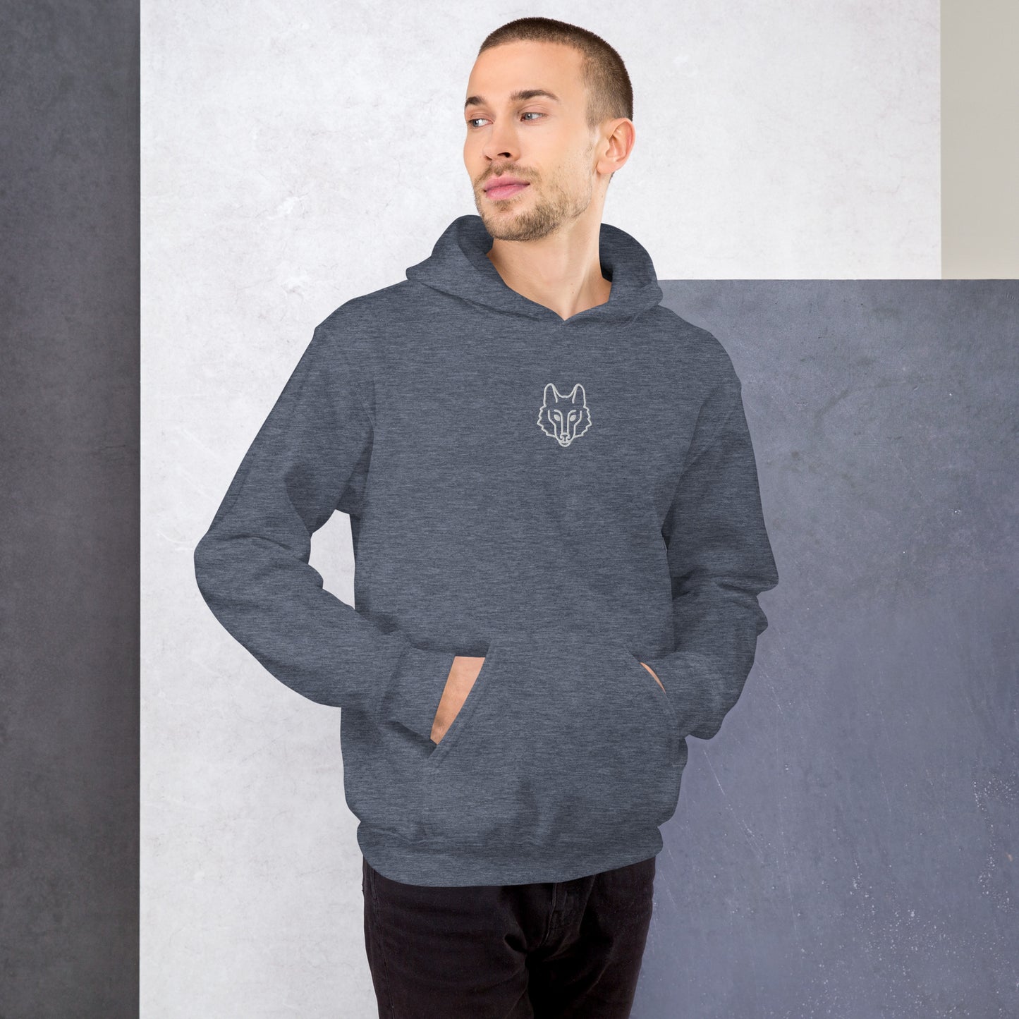 Men's Premium Wolf Emblem Hoodie – Soft, Stylish, and Ready for Adventure