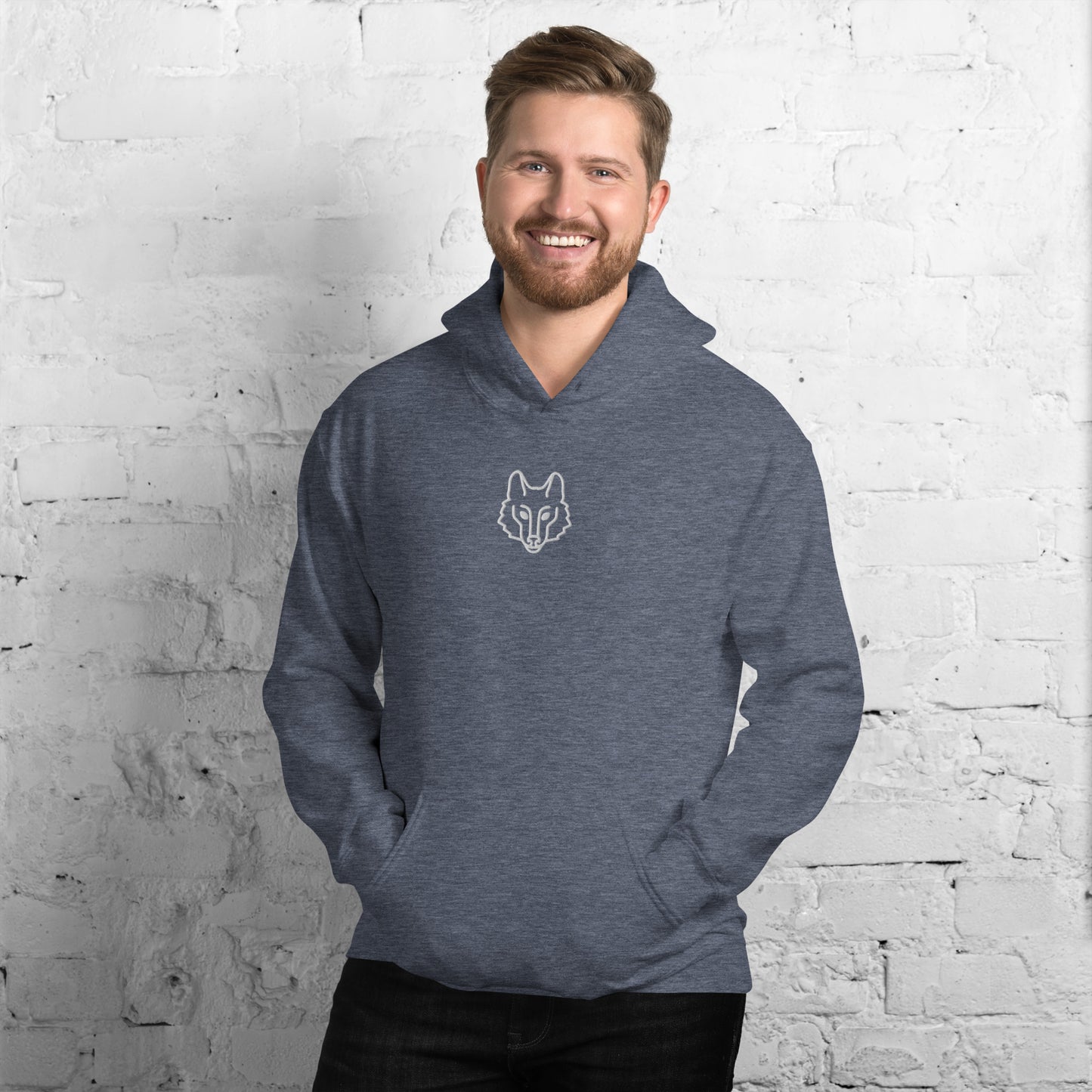 Men's Premium Wolf Emblem Hoodie – Soft, Stylish, and Ready for Adventure