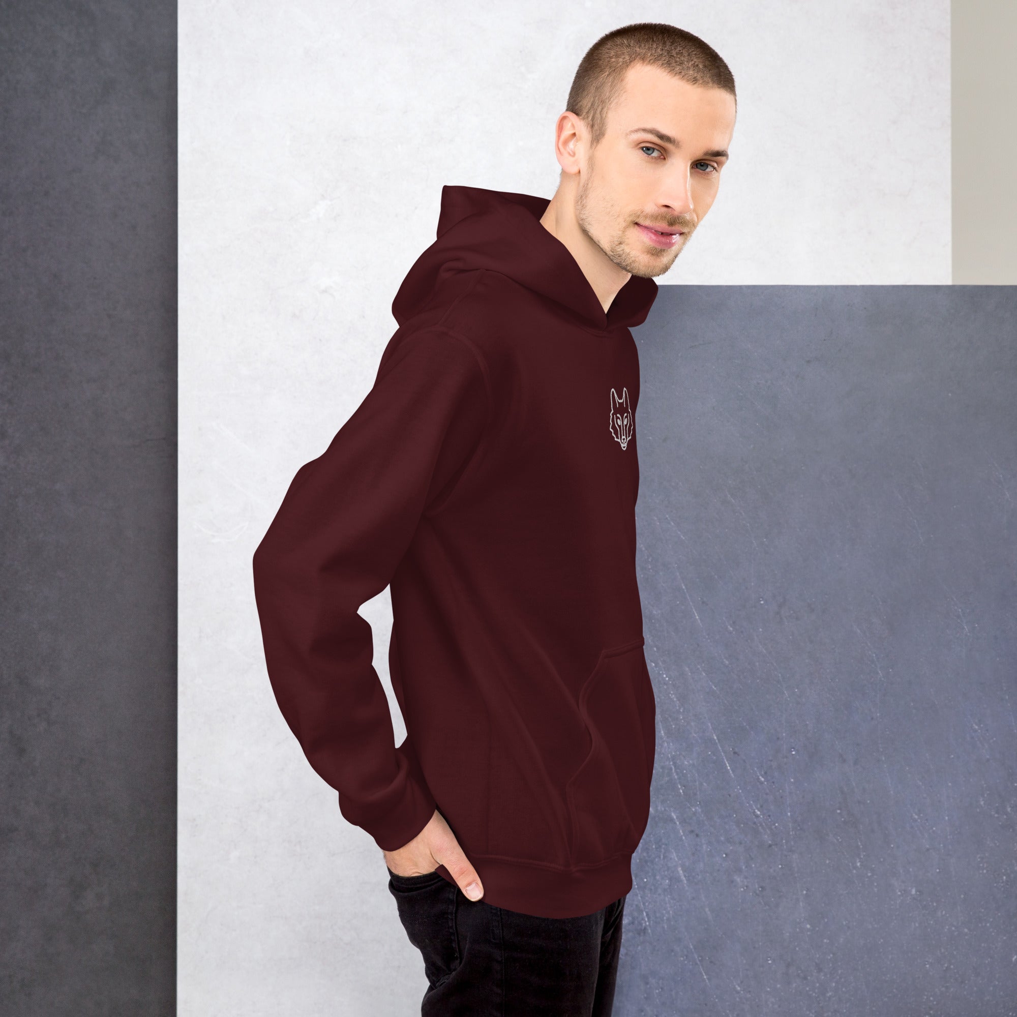 Wolf Emblem Hoodie | Premium Outdoor Streetwear — Hunter & Havoc
