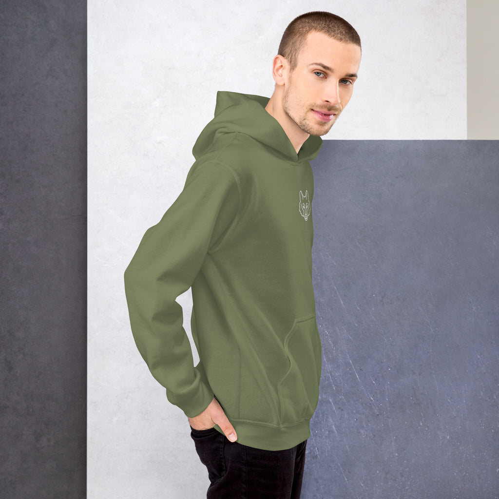 Wolf Emblem Hoodie | Premium Outdoor Streetwear — Hunter & Havoc