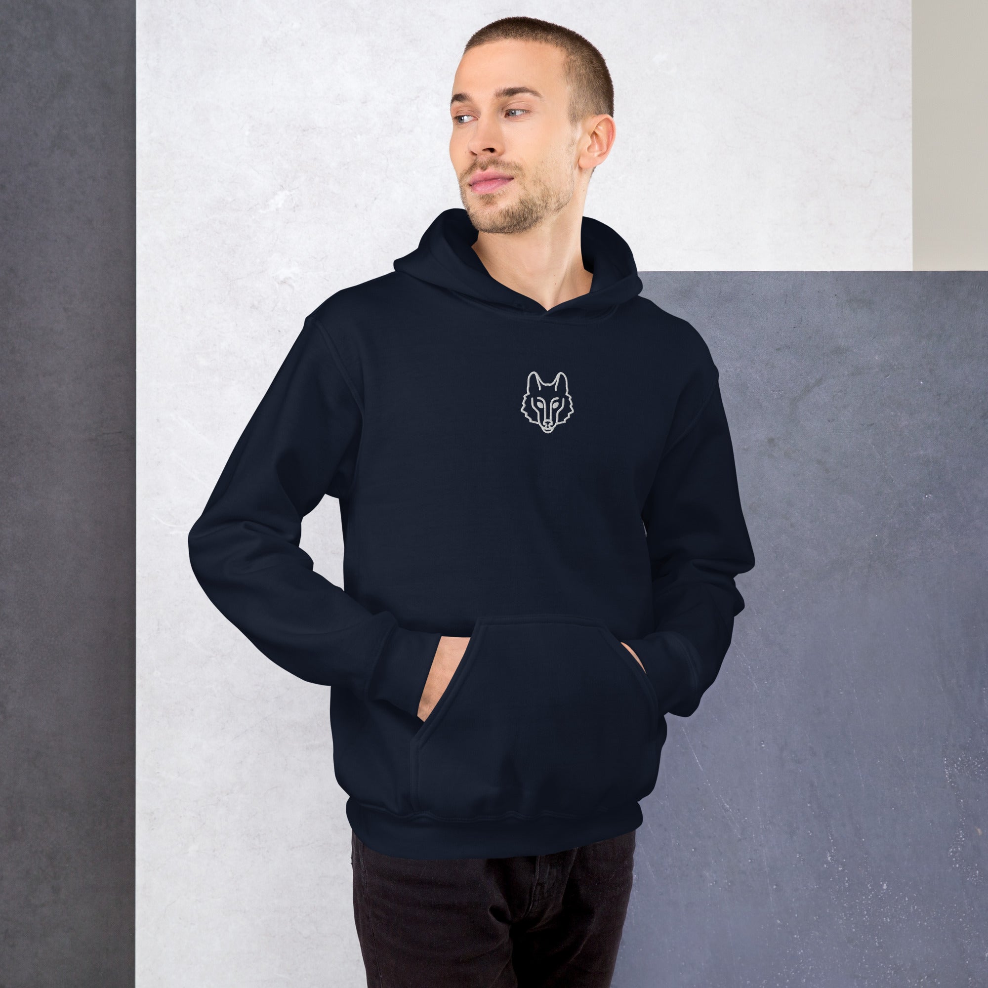 Wolf Emblem Hoodie | Premium Outdoor Streetwear — Hunter & Havoc