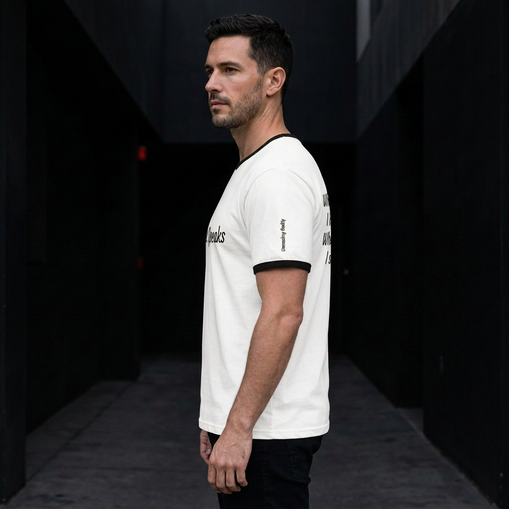White left-side pose